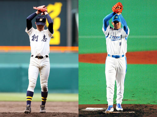 創志学園時代の高田萌生と西武時代の松坂