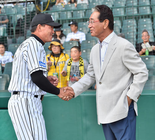 星野仙一さんと福留孝介(2017年6月16日)