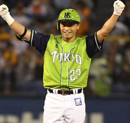 ヤクルト青木(2018年4月6日撮影)