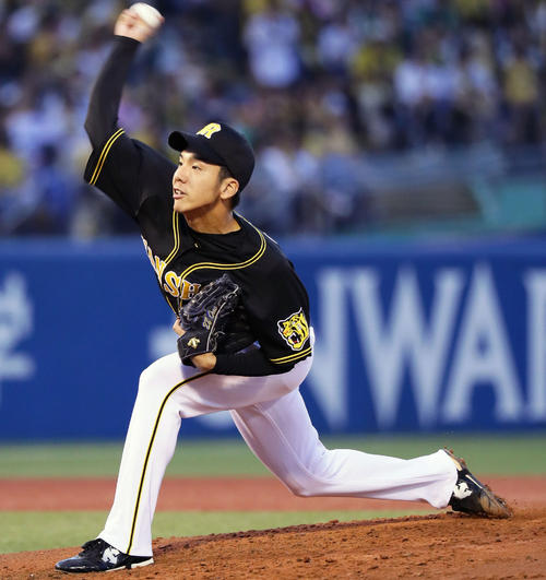 ヤクルト戦に先発し6回途中3失点で7勝目を挙げた小野泰己(2018年8月18日撮影)