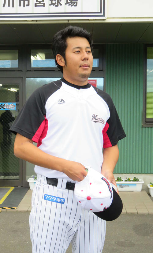 「目指せ！菊池雄星」計画で増量中のロッテ永野は、シーズン中よりややふっくらした印象