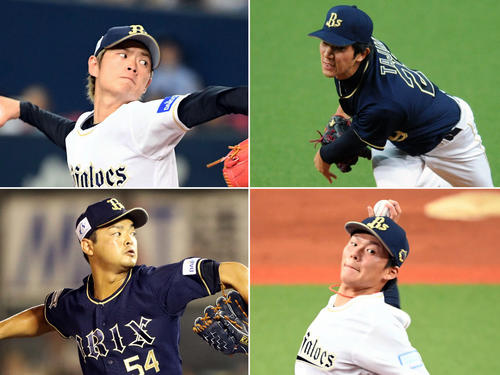 左上から時計回りに山岡、田嶋、山本、黒木