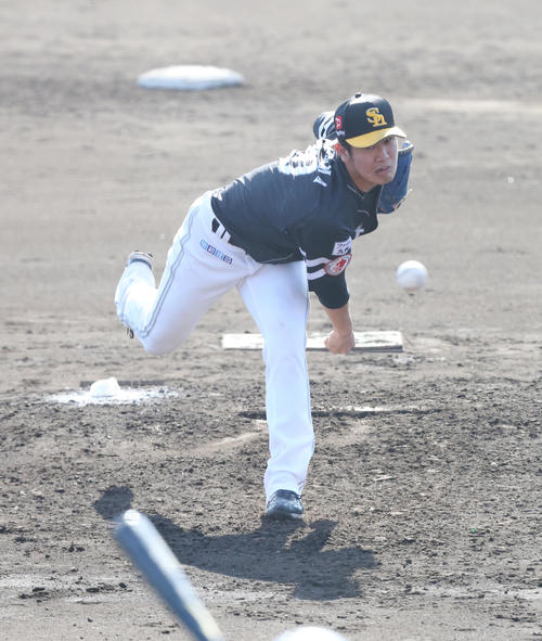 ドラフト2位の杉山一樹(2019年2月12日撮影)