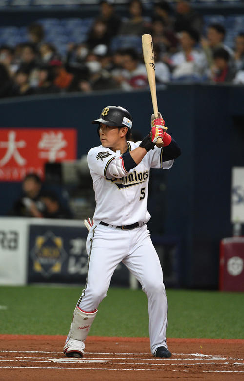 オリックス西野真弘(2019年3月7日撮影)