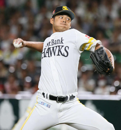 3番手で登板した椎野新（撮影・栗木一考）