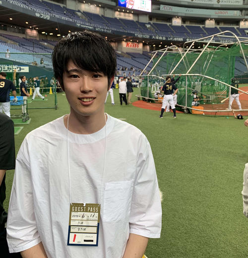 弟の応援にかけつけたオリックス太田椋内野手の兄・瑛（あきら）さん