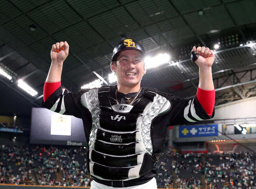 ソフトバンク甲斐（2019年4月29日撮影）
