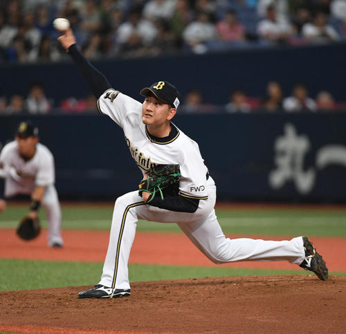 2019年8月17日、プロ初完投初完封勝利を挙げたオリックス竹安