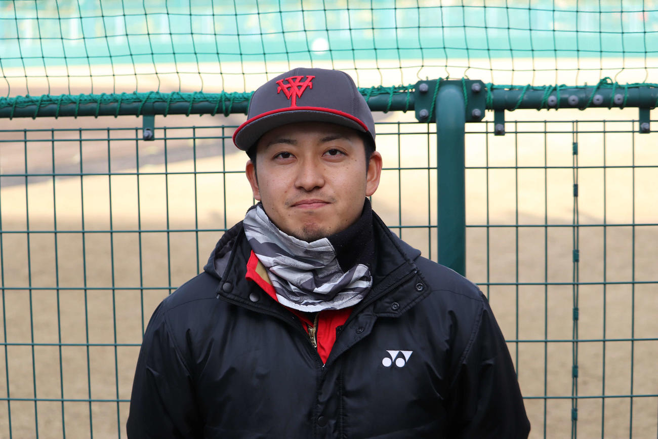 BCリーグのトライアウトに参加した根本和也捕手（撮影・湯本勝大）