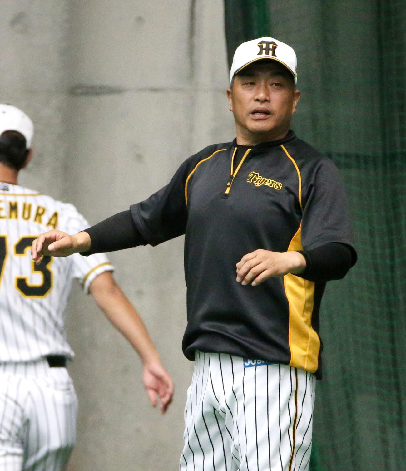 阪神臨時コーチ最終日の山本昌氏（撮影・上山淳一）