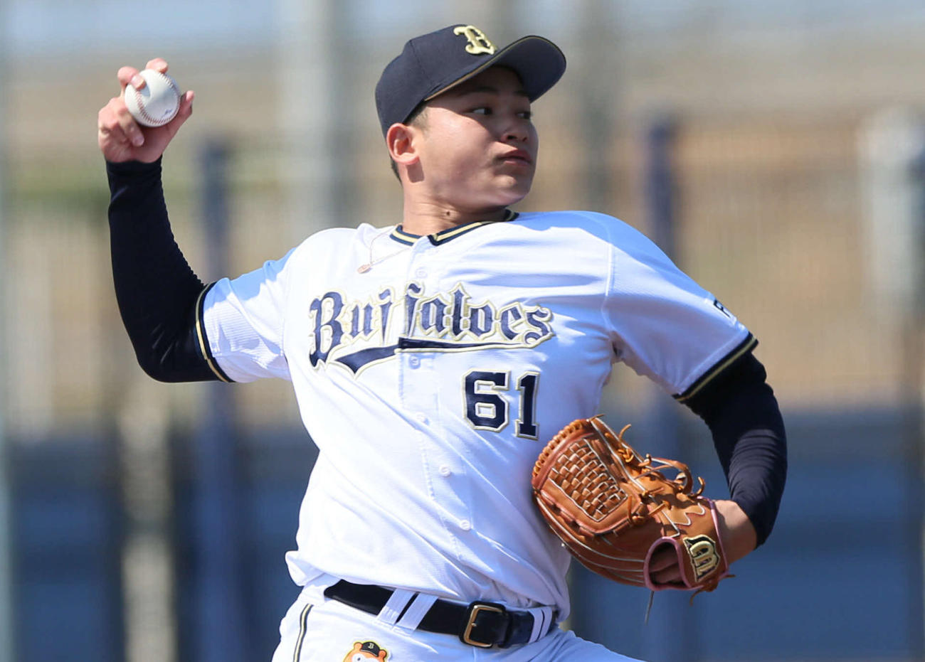 オリックス榊原翼（2020年3月19日撮影）