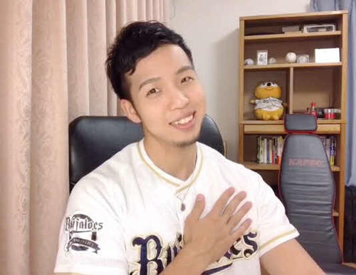 オリックスを全力応援するB－モレルさん（本人提供）