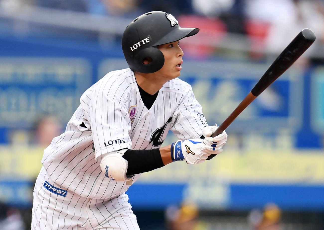 ロッテ和田康士朗（2020年8月22日撮影）