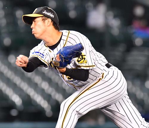 阪神青柳晃洋（2020年10月27日撮影）