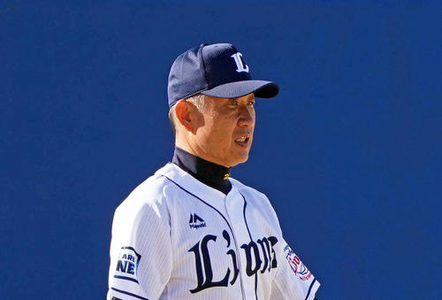 西武辻発彦監督（2021年2月3日撮影）