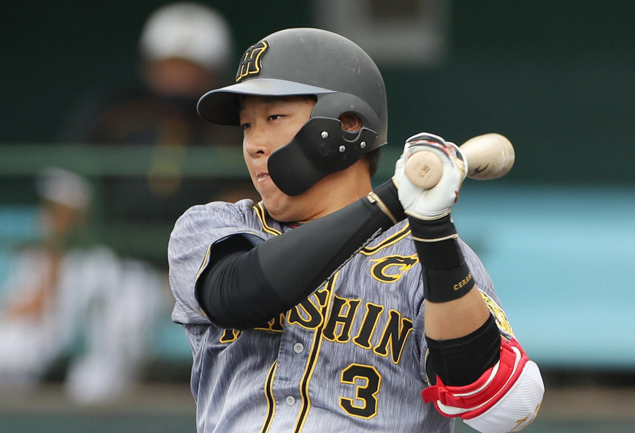 阪神大山悠輔（2021年2月12日撮影）