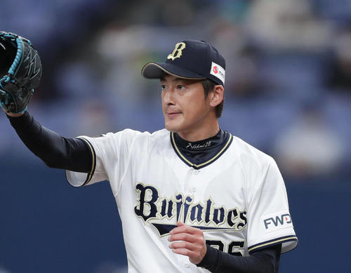 ロッテ戦で2番手で登板したオリックス能見（2021年3月3日）