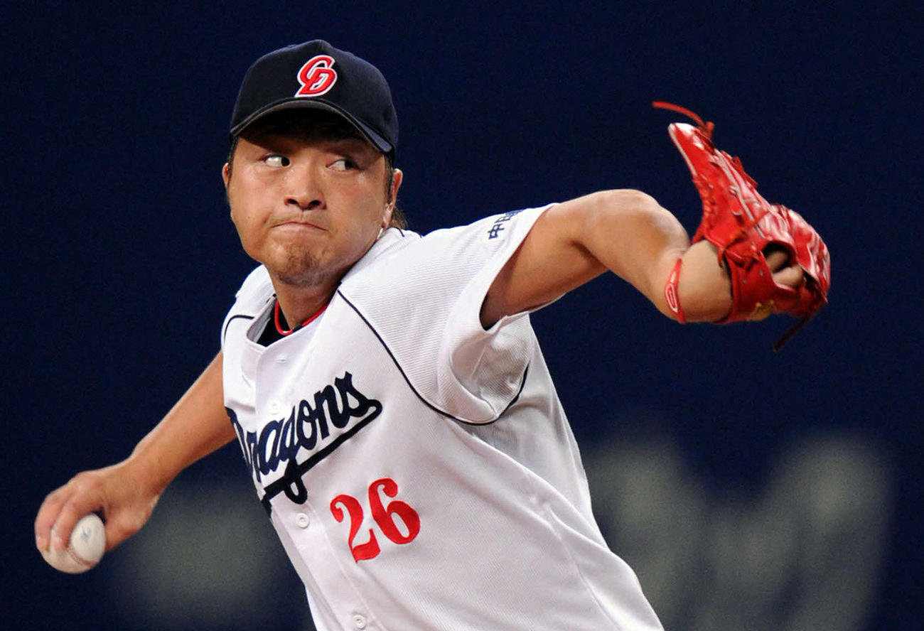 中日時代の山内壮馬氏（2012年7月29日撮影）