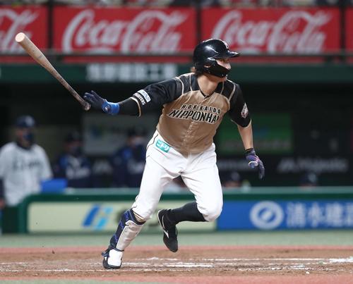 日本ハム浅間大基（2021年4月13日撮影）
