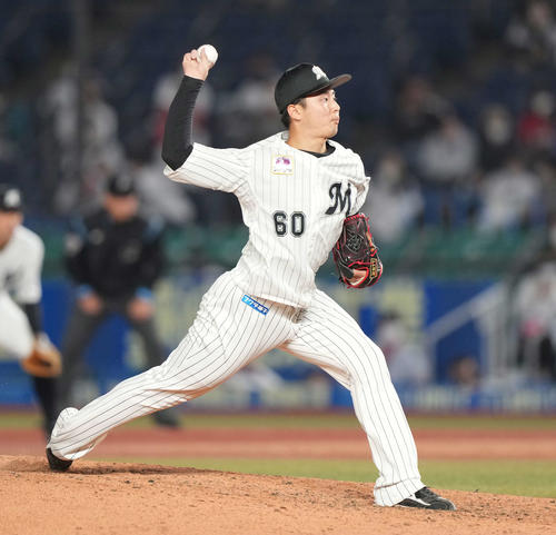ロッテ横山陸人（2021年5月28日撮影）