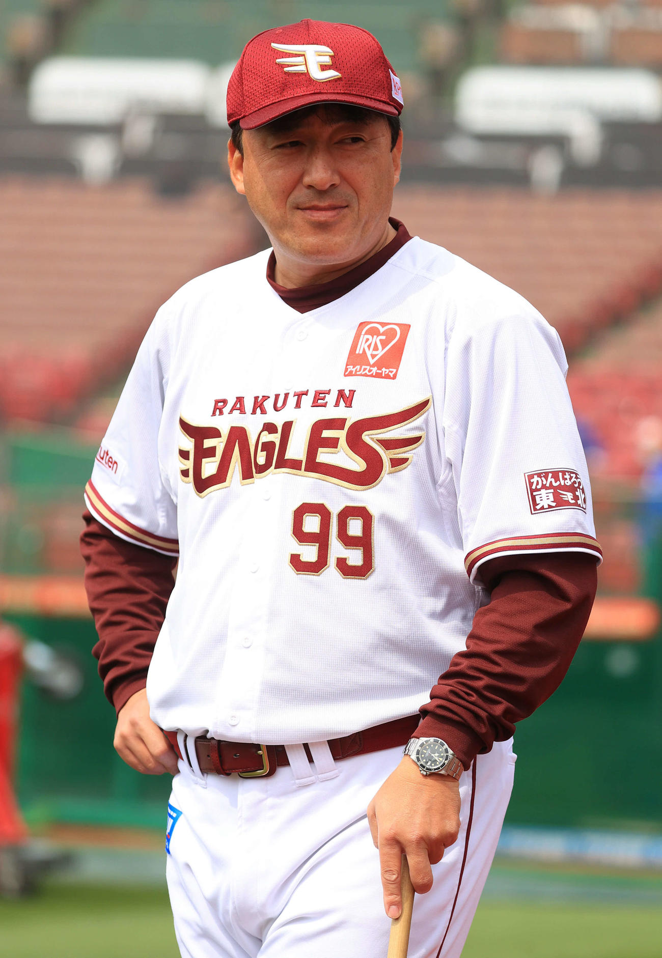 楽天石井一久GM兼監督（2021年3月25日撮影）