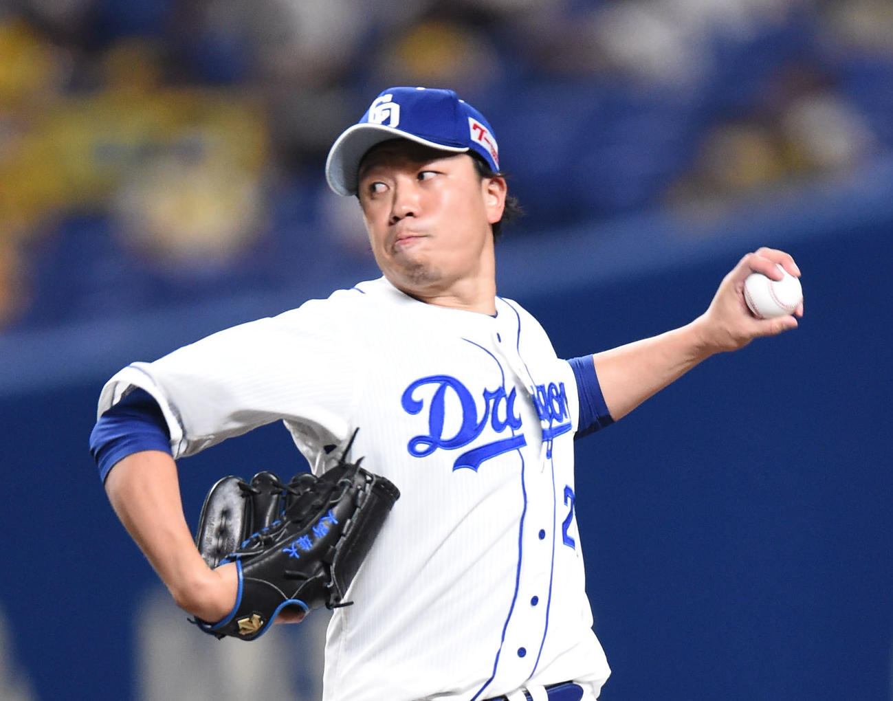 中日対阪神　先発の大野雄大（2021年6月22日）
