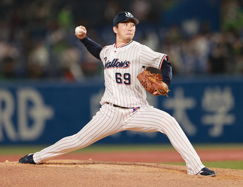 ヤクルト今野龍太（2021年6月3日撮影）