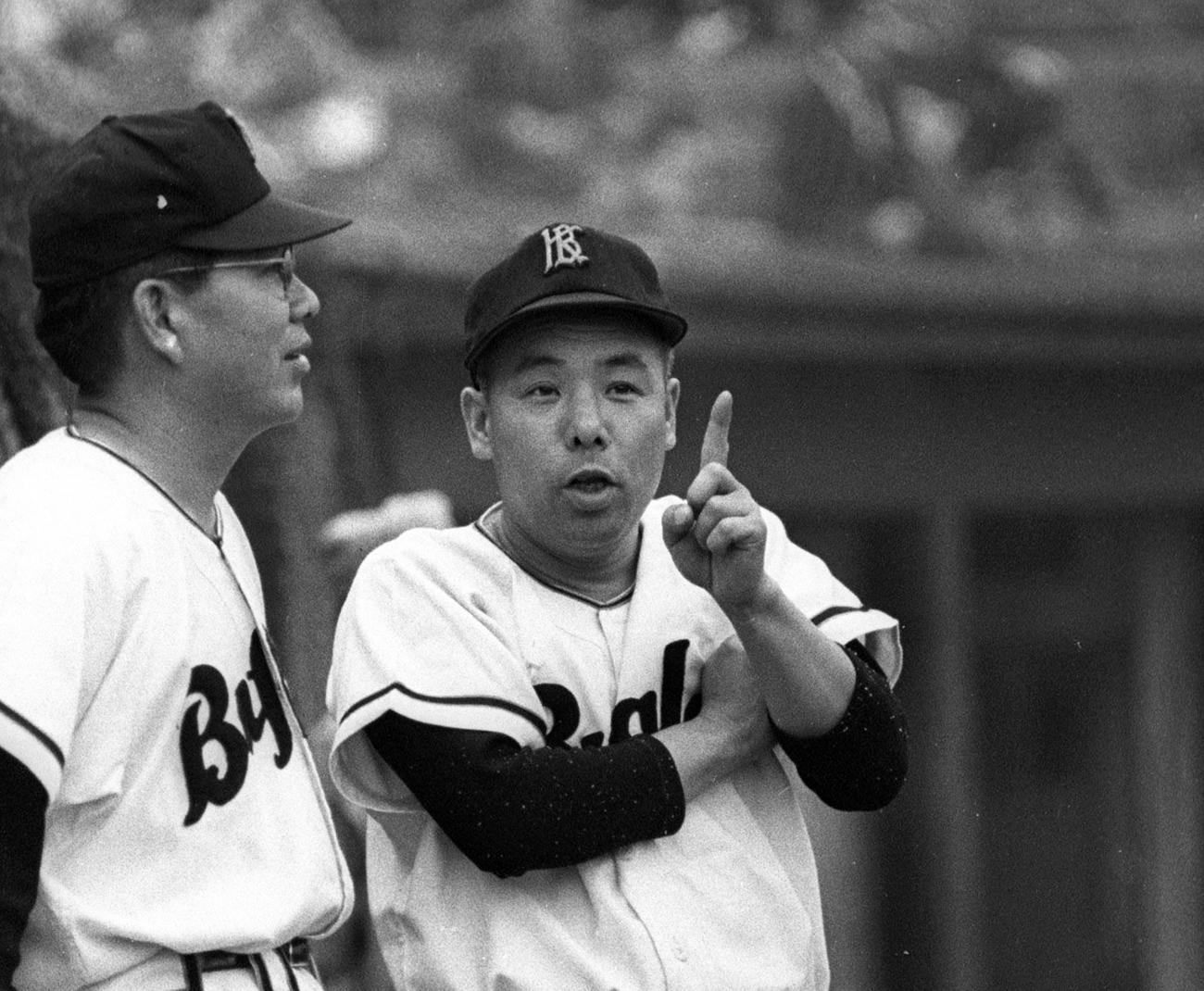 近鉄の千葉茂監督（1961年撮影）