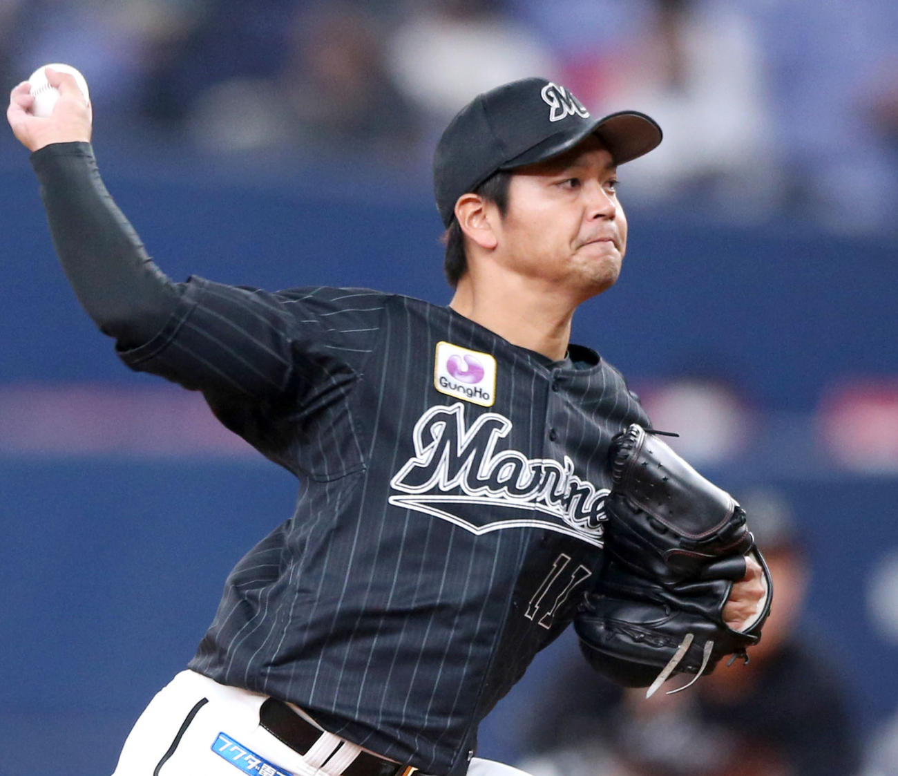 ロッテ佐々木千隼（2021年4月撮影）