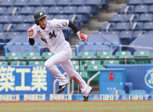 ロッテ和田康士朗（2021年5月5日撮影）
