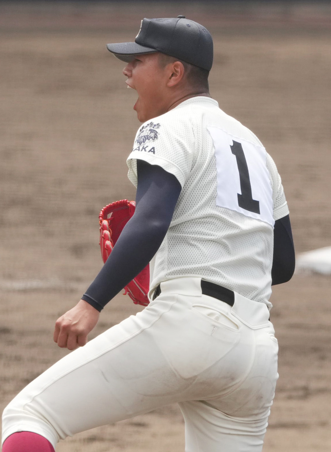 松浦慶斗の大きなおしり（写真は大阪桐蔭時代）