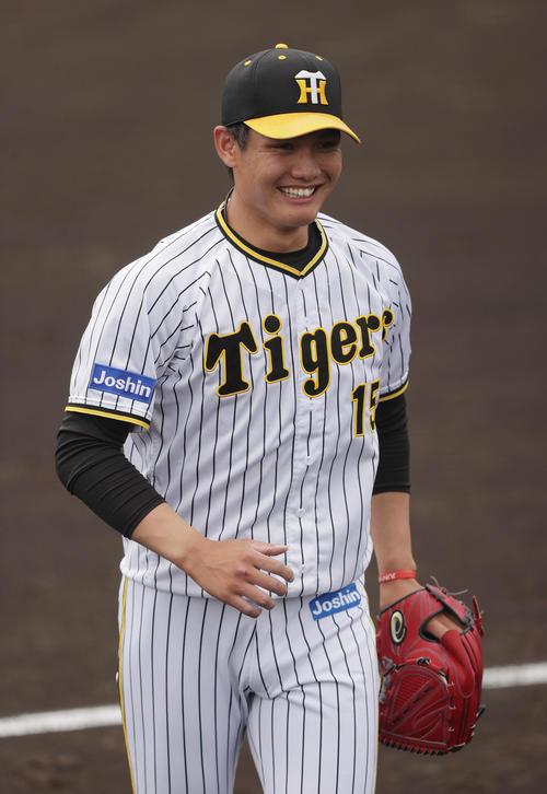 阪神西純矢（2022年3月29日撮影）