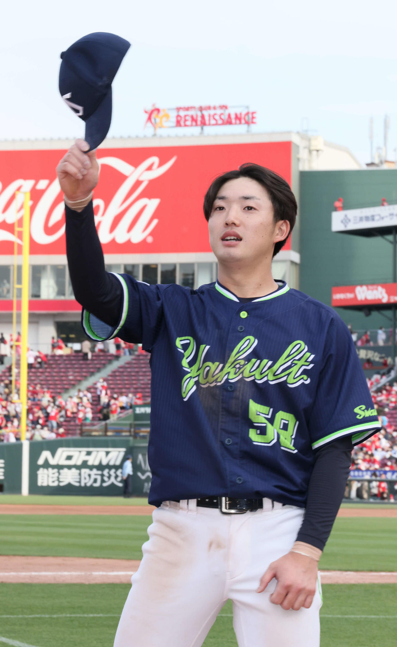 ヤクルト長岡秀樹（2022年5月14日撮影）