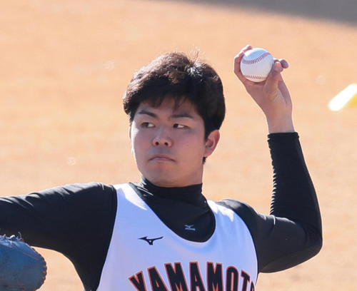 巨人山本一輝（2021年1月14日）