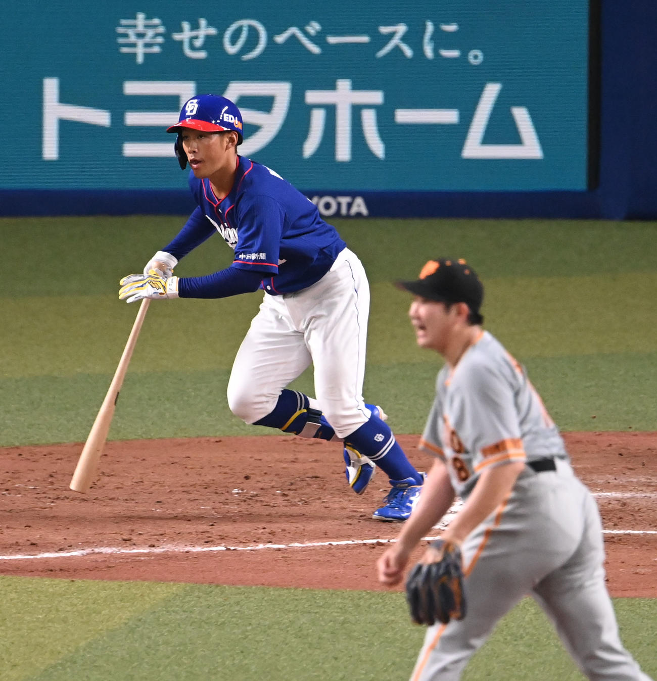 2022年6月17日、巨人戦で菅野から右前安打を放つ京田