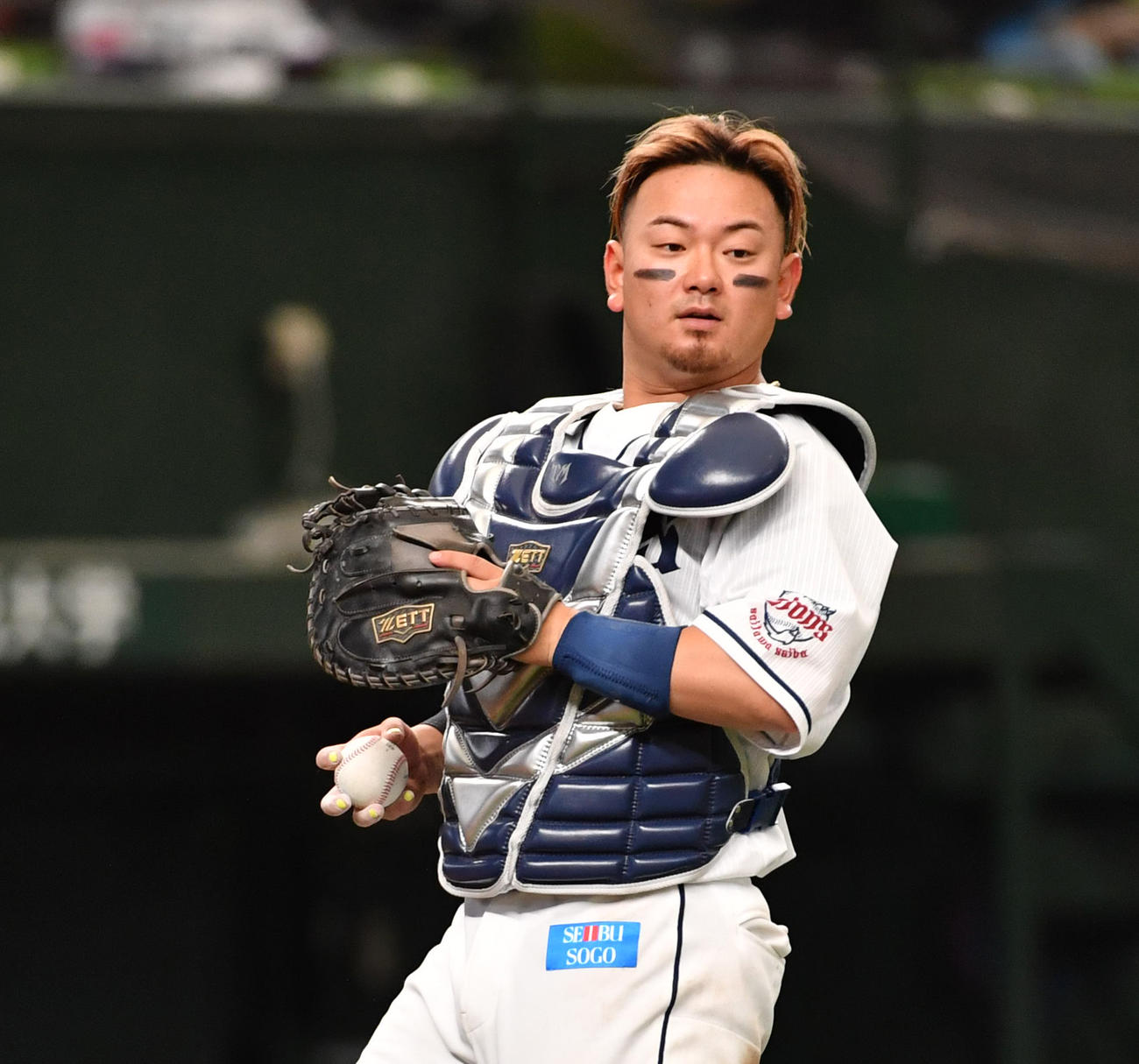 西武森友哉（2022年3月26日撮影）