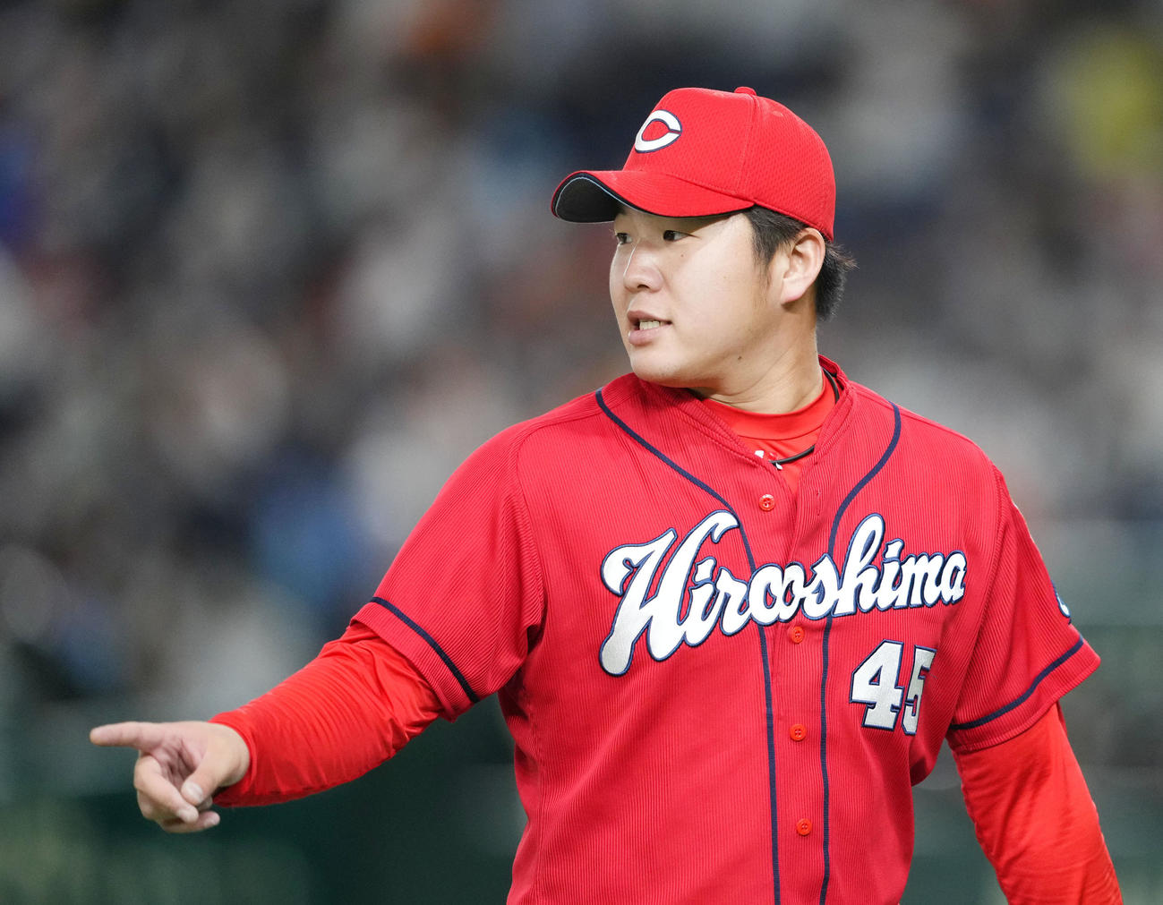 広島松本竜也（2022年7月16日撮影）