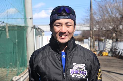 BC・神奈川・乾真大投手兼任コーチ（2022年2月16日撮影）