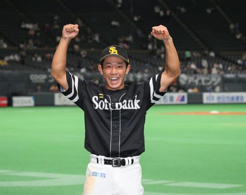 ソフトバンク増田珠（2022年8月26日撮影）