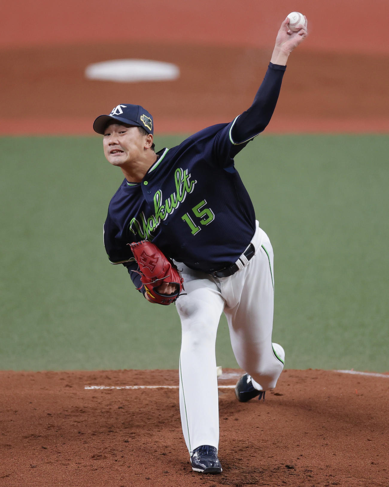 10月27日、日本シリーズ第5戦に先発したヤクルト山下輝