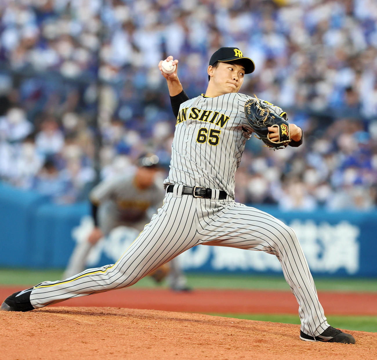 阪神湯浅京己（2022年10月10日撮影）