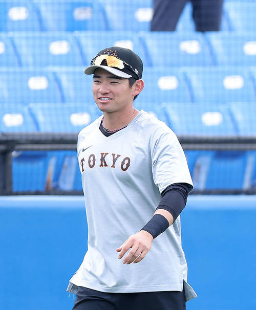 巨人萩尾匡也（2023年4月21日撮影）