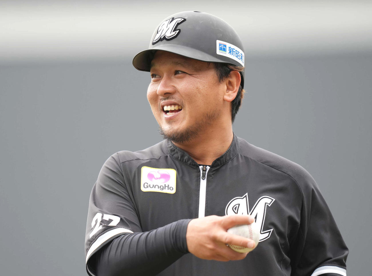 ロッテ田村龍弘（2023年4月6日撮影）
