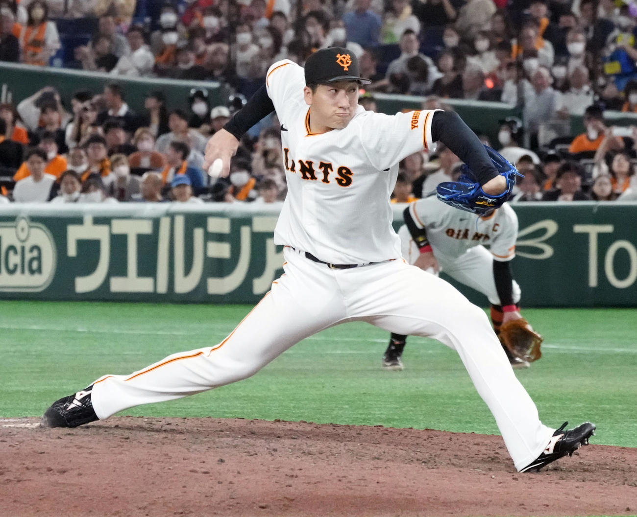 巨人対日本ハム　巨人4番手で登板した大勢（撮影・小沢裕）
