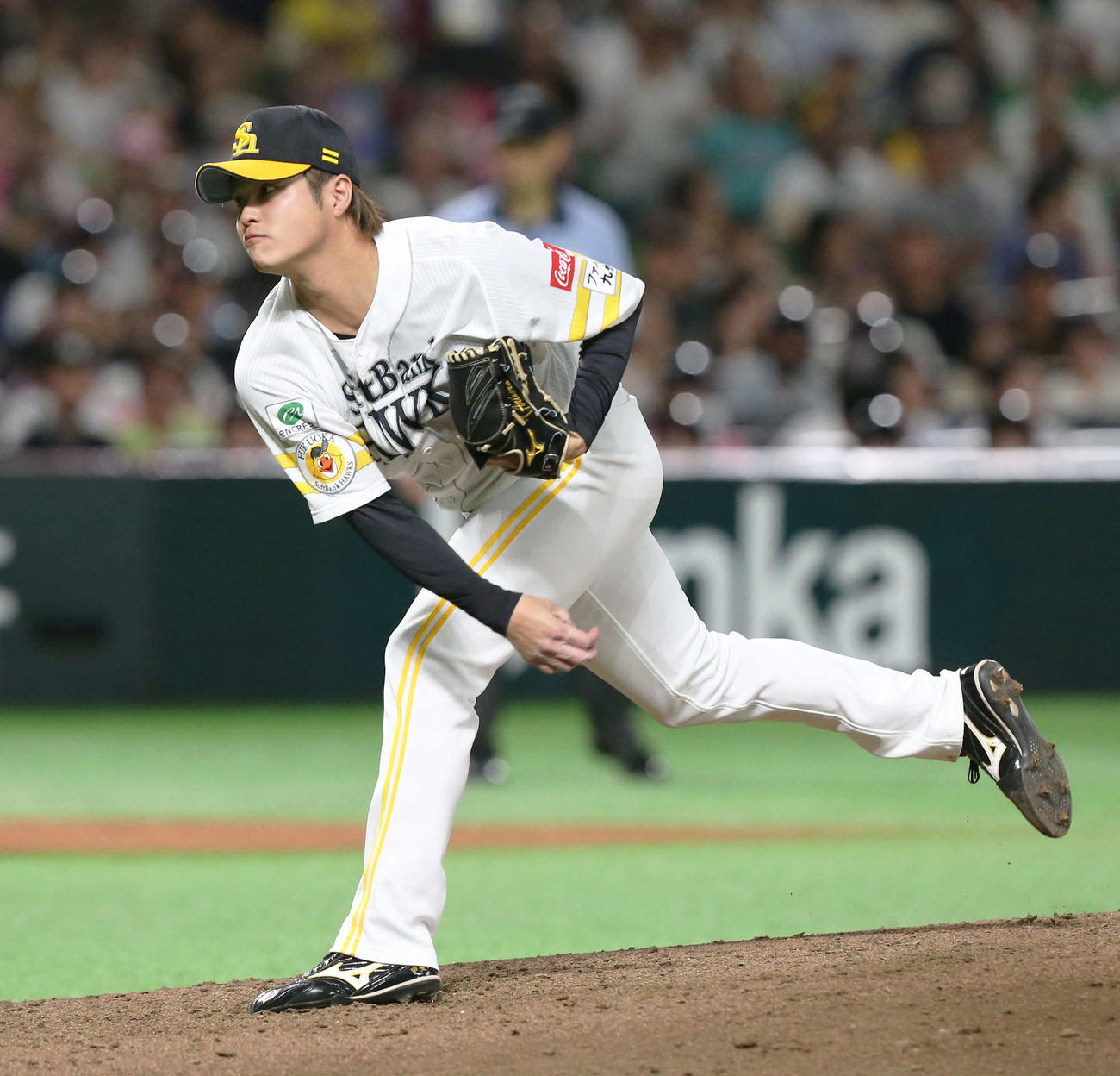 ソフトバンク甲斐野央（2023年7月13日撮影）