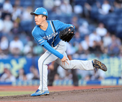 日本ハム北山亘基（2023年8月3日撮影）