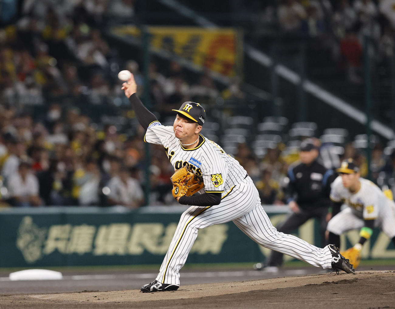 阪神村上頌樹（2023年10月18日撮影）