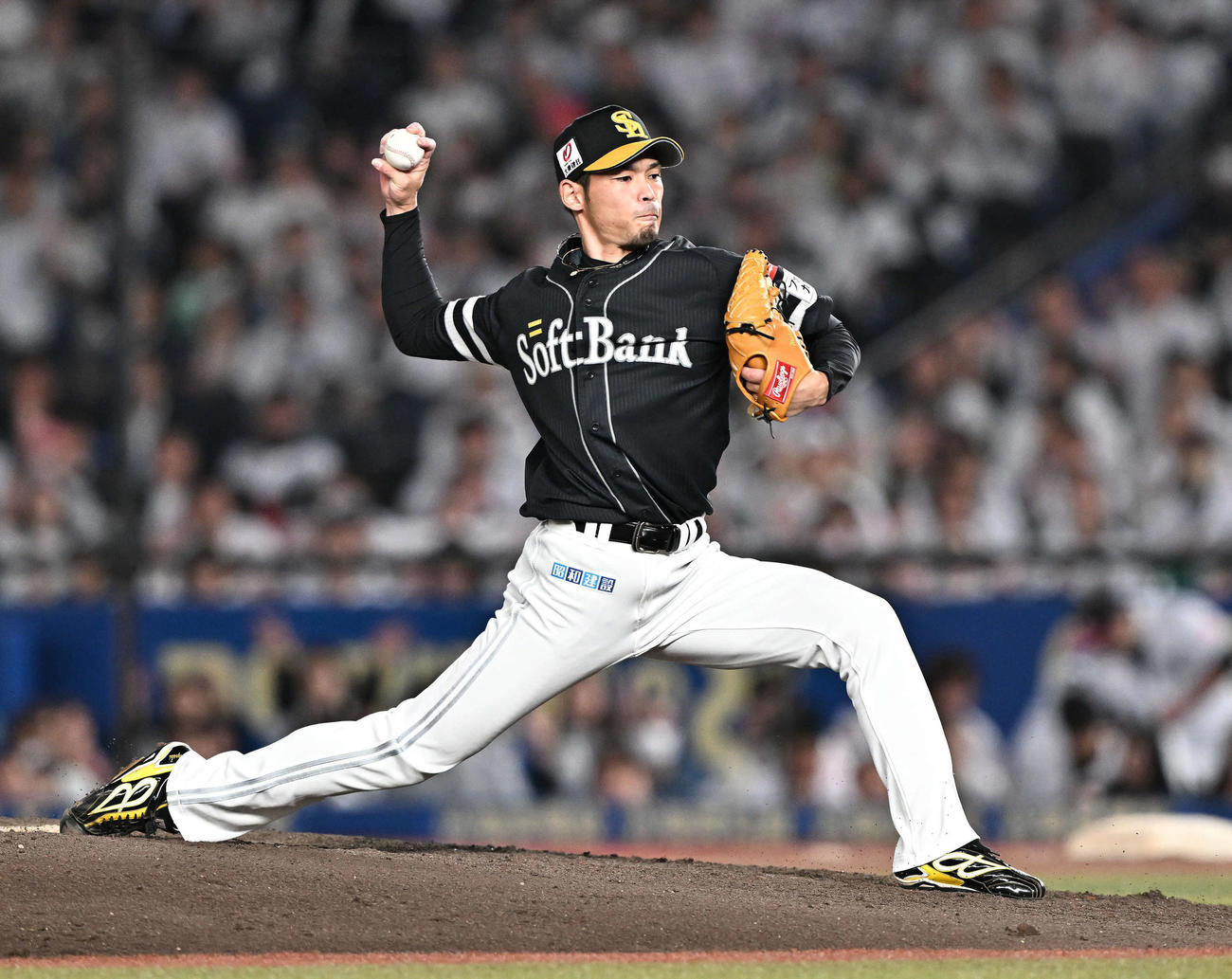 ソフトバンク又吉克樹（2023年10月16日撮影）