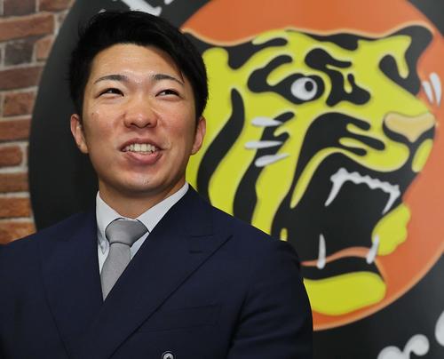 阪神石井大智（2023年12月5日撮影）