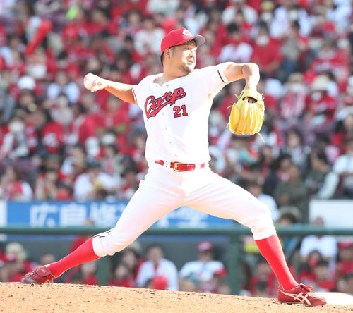 広島中崎翔太（2023年10月撮影）